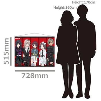 ガールズバンドクライ　ライダースver.　B2タペストリー　トゲナシトゲアリ ☆特価品 アニメ「ガールズバンドクライ」 B2タペストリー トゲ